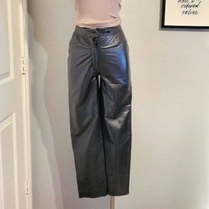 Burberry's Vintage Leather High Waisted Pants